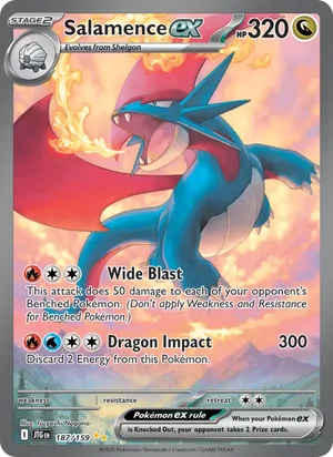 Salamence ex Journey Together Pokémon TCG Special Illustration Rare 187