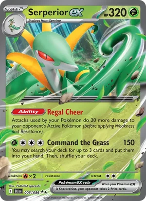 Serperior ex SV Black Bolt Pokémon TCG Double Rare 003