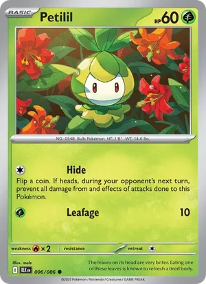 Petilil SV Black Bolt Pokémon TCG Common 006