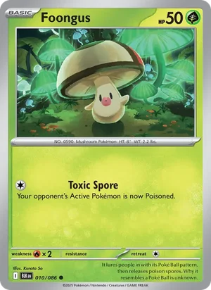 Foongus SV Black Bolt Pokémon TCG Common 010