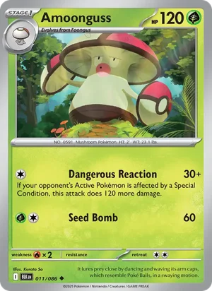Amoonguss SV Black Bolt Pokémon TCG Uncommon 011