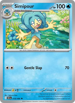 Simipour SV Black Bolt Pokémon TCG Uncommon 018