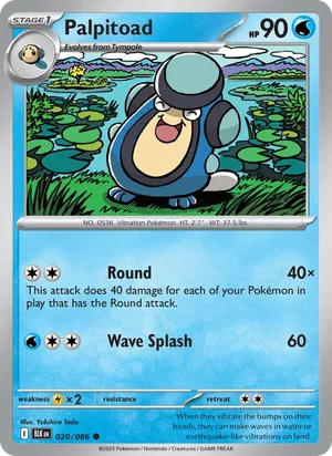 Palpitoad SV Black Bolt Pokémon TCG Common 020