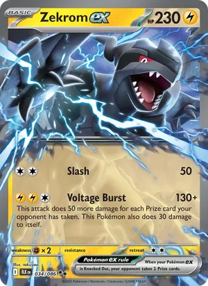 Zekrom ex SV Black Bolt Pokémon TCG Double Rare 034