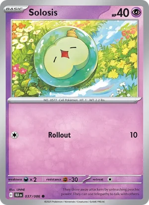 Solosis SV Black Bolt Pokémon TCG Common 037
