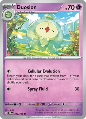 Duosion SV Black Bolt Pokémon TCG Common 038