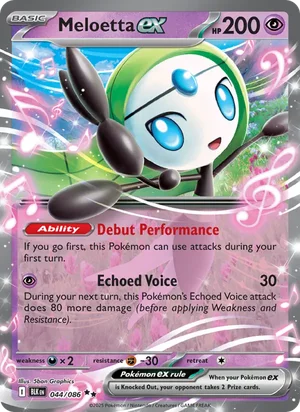Meloetta ex SV Black Bolt Pokémon TCG Double Rare 044