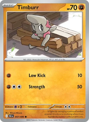 Timburr SV Black Bolt Pokémon TCG Common 047