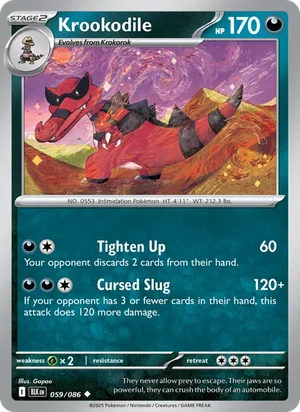 Krookodile SV Black Bolt Pokémon TCG Uncommon 059