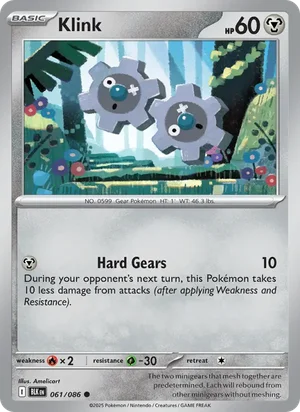 Klink SV Black Bolt Pokémon TCG Common 061