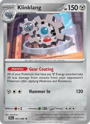 Klinklang SV Black Bolt Pokémon TCG Rare 063