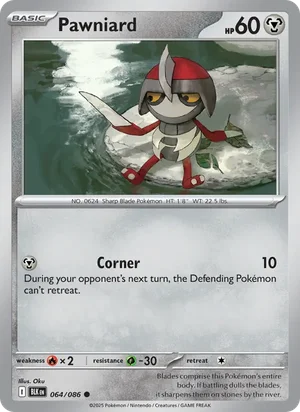 Pawniard SV Black Bolt Pokémon TCG Common 064