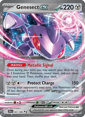 Genesect ex SV Black Bolt Pokémon TCG Double Rare 067