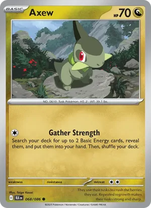 Axew SV Black Bolt Pokémon TCG Common 068