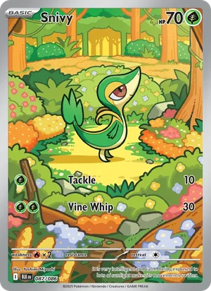 Snivy SV Black Bolt Pokémon TCG Illustration Rare 087