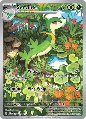 Servine SV Black Bolt Pokémon TCG Illustration Rare 088