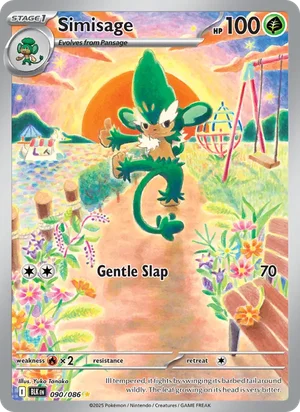 Simisage SV Black Bolt Pokémon TCG Illustration Rare 090