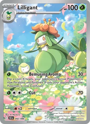 Lilligant SV Black Bolt Pokémon TCG Illustration Rare 092