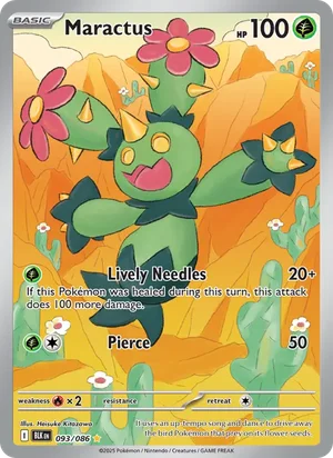 Maractus SV Black Bolt Pokémon TCG Illustration Rare 093