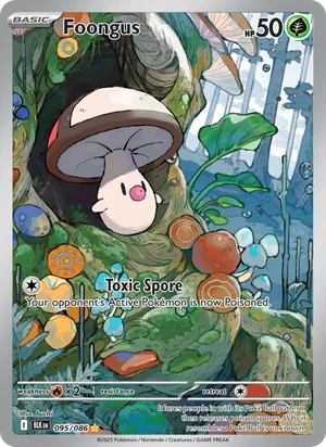 Foongus SV Black Bolt Pokémon TCG Illustration Rare 095