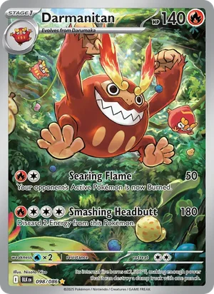 Darmanitan SV Black Bolt Pokémon TCG Illustration Rare 098