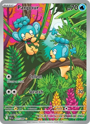 Panpour SV Black Bolt Pokémon TCG Illustration Rare 101