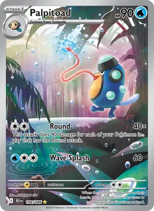Palpitoad SV Black Bolt Pokémon TCG Illustration Rare 104