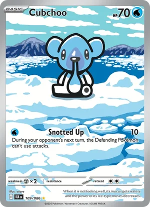 Cubchoo SV Black Bolt Pokémon TCG Illustration Rare 109