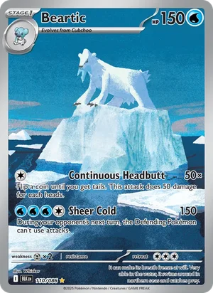 Beartic SV Black Bolt Pokémon TCG Illustration Rare 110