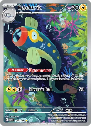 Eelektrik SV Black Bolt Pokémon TCG Illustration Rare 114