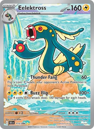 Eelektross SV Black Bolt Pokémon TCG Illustration Rare 115