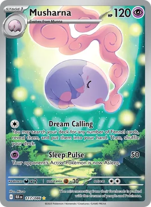 Musharna SV Black Bolt Pokémon TCG Illustration Rare 117