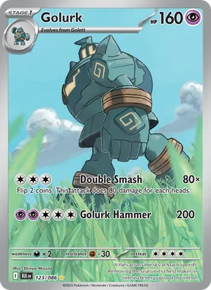 Golurk SV Black Bolt Pokémon TCG Illustration Rare 123