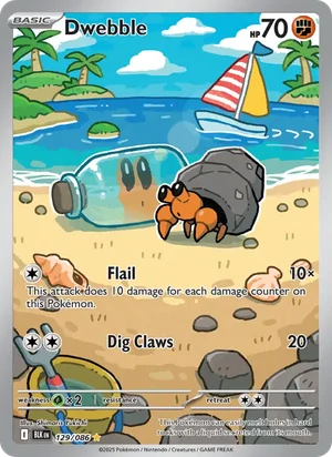 Dwebble SV Black Bolt Pokémon TCG Illustration Rare 129