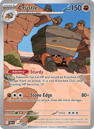 Crustle SV Black Bolt Pokémon TCG Illustration Rare 130