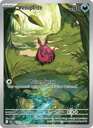Venipede SV Black Bolt Pokémon TCG Illustration Rare 132