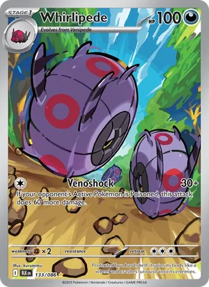 Whirlipede SV Black Bolt Pokémon TCG Illustration Rare 133
