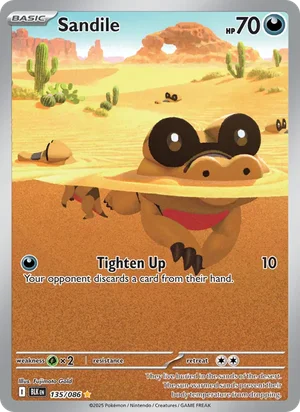 Sandile SV Black Bolt Pokémon TCG Illustration Rare 135