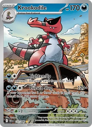 Krookodile SV Black Bolt Pokémon TCG Illustration Rare 137