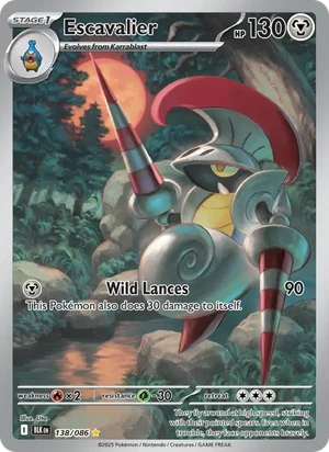Escavalier SV Black Bolt Pokémon TCG Illustration Rare 138