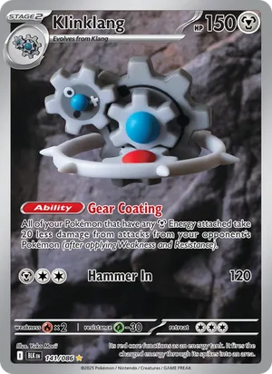 Klinklang SV Black Bolt Pokémon TCG Illustration Rare 141