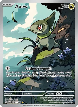 Axew SV Black Bolt Pokémon TCG Illustration Rare 145