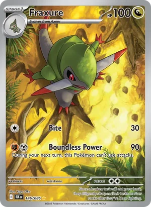 Fraxure SV Black Bolt Pokémon TCG Illustration Rare 146