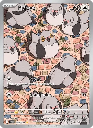 Pidove SV Black Bolt Pokémon TCG Illustration Rare 148