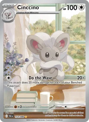 Cinccino SV Black Bolt Pokémon TCG Illustration Rare 153