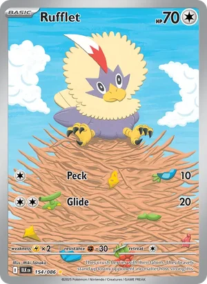 Rufflet SV Black Bolt Pokémon TCG Illustration Rare 154