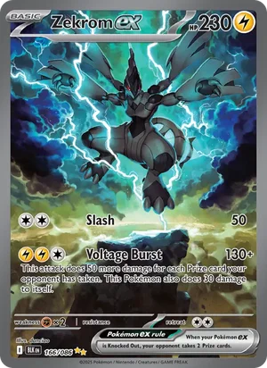 Zekrom ex SV Black Bolt Pokémon TCG Special Illustration Rare 166