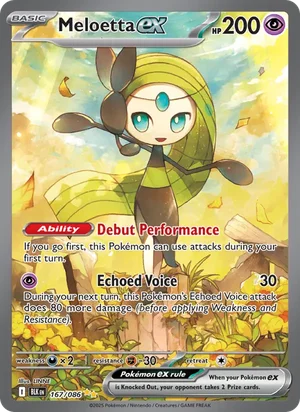 Meloetta ex SV Black Bolt Pokémon TCG Special Illustration Rare 167