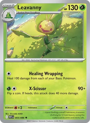 Leavanny SV White Flare Pokémon TCG Uncommon 003