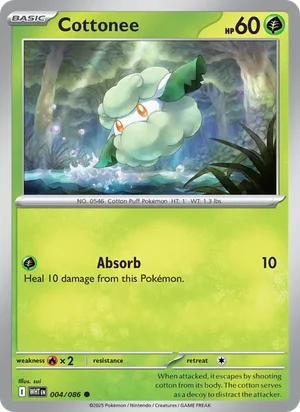 Cottonee SV White Flare Pokémon TCG Common 004